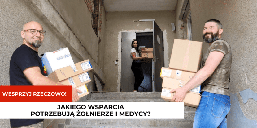 polscy wolontariusze, ukraina, pomoc, react foundation, wolontaiursz, pudła, pomoc humanitarna